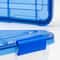 Iris® 6.5gal. Clear Plastic Storage Boxes With Blue Lid, 4 Pack